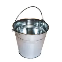 Balde Metalico Mediano Crudo 1 Uni