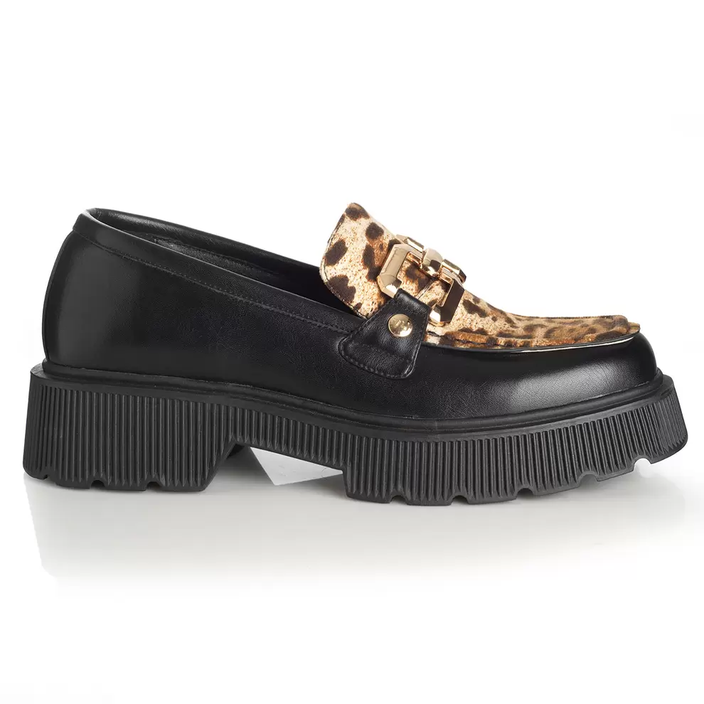 Zapato Mujer Cala Varques Negro/Multi Taco Bajo Via Uno