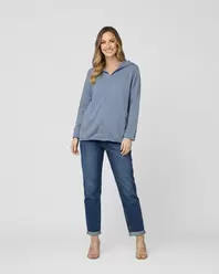 Spolverino Mujer Dalila Relaxed Cuello Manga larga Jeans Lineatre
