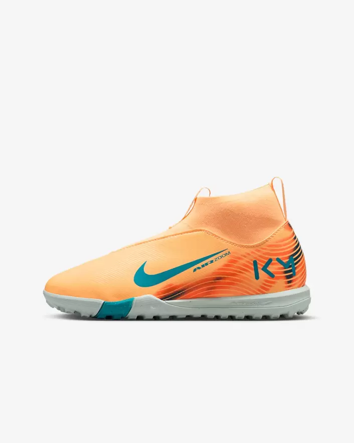 zapatilla de fútbol nike mercurial zoom superfly 10 academy naranjo km tf niño