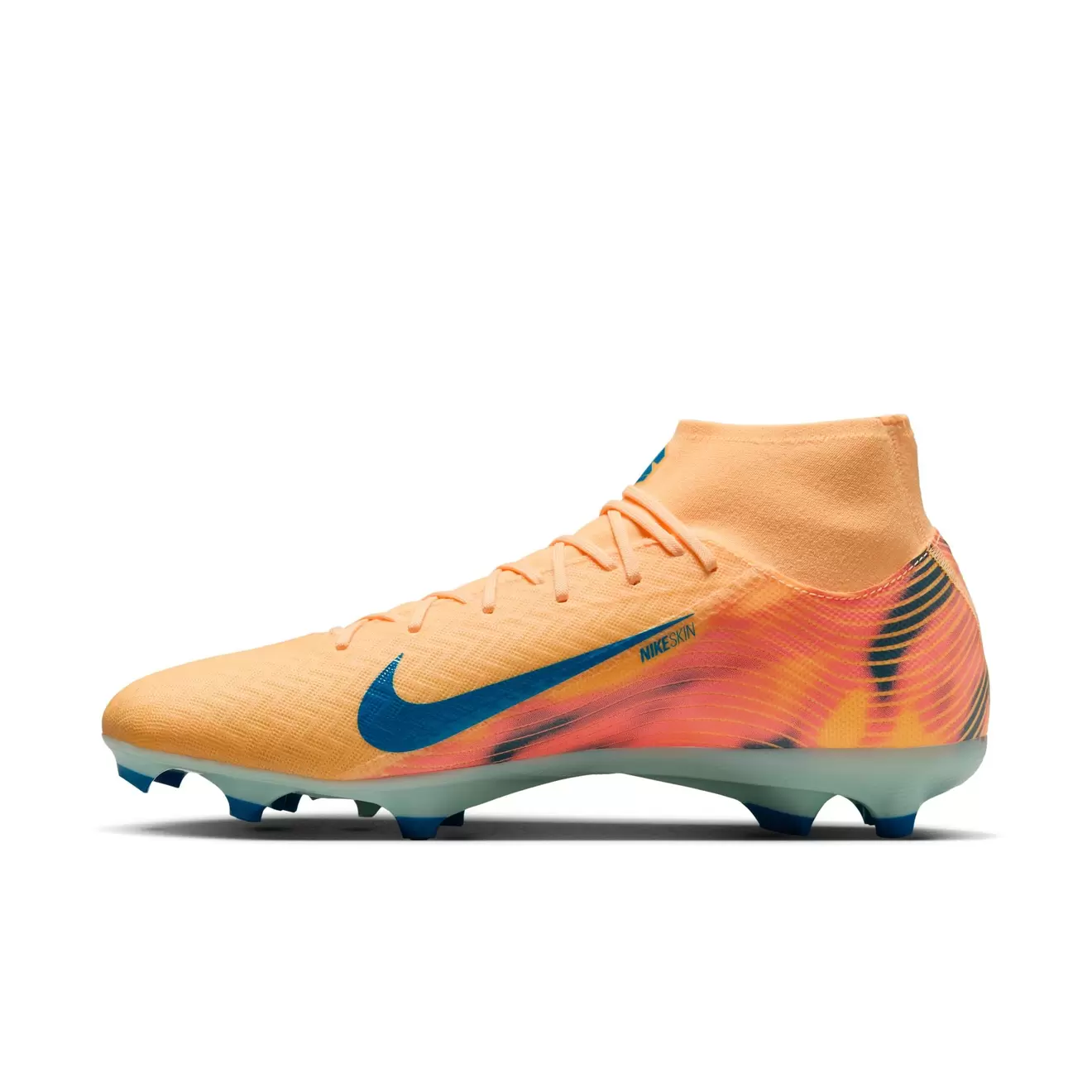 zapato de futbol nike zoom superfly 10 academy km naranjo fg adulto