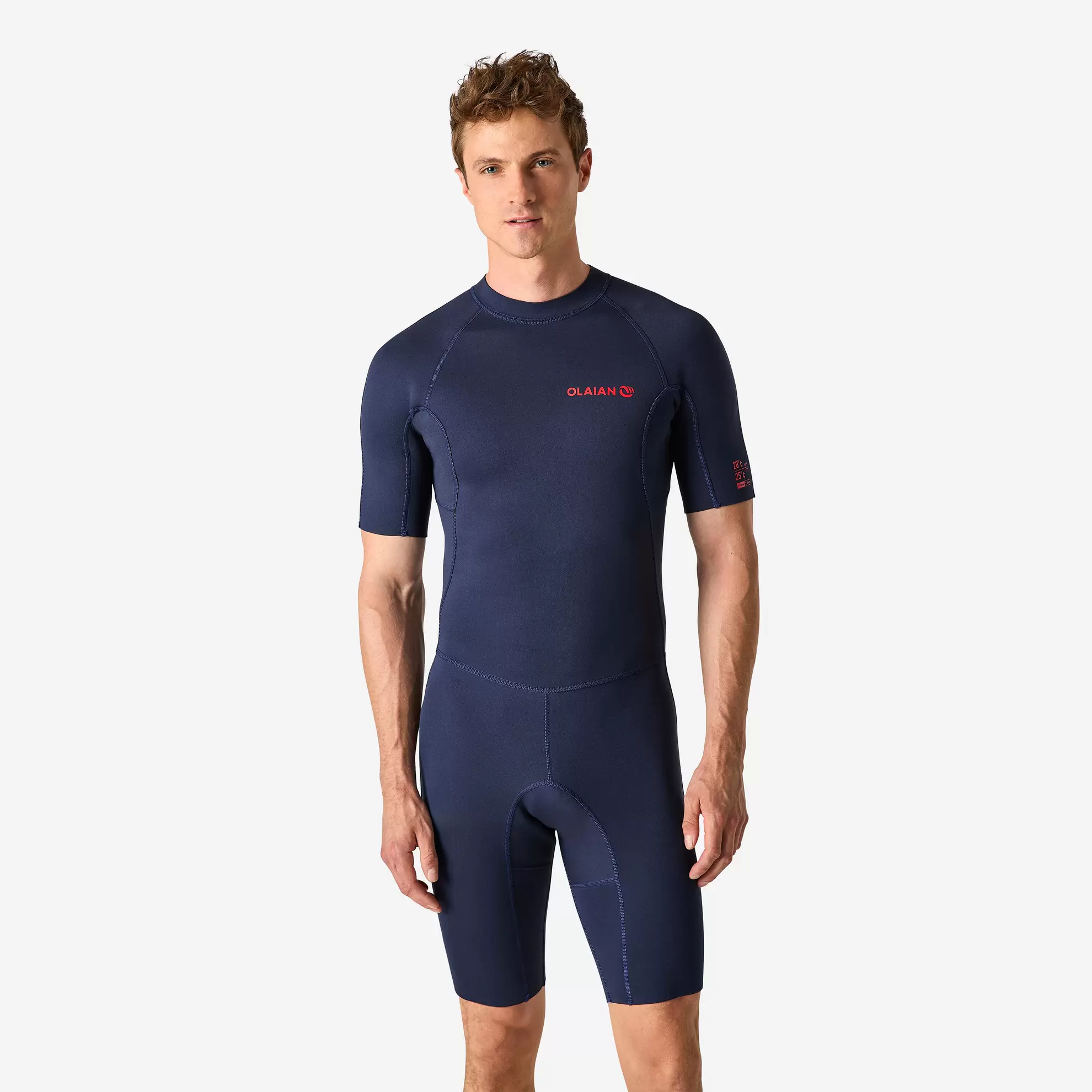 Traje de surf corto hombre 1,5mm azul marino