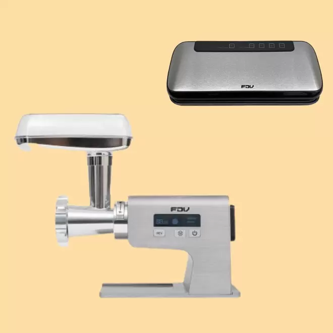 Kit Moledora de Carne Orion + Selladora al Vacío FDV