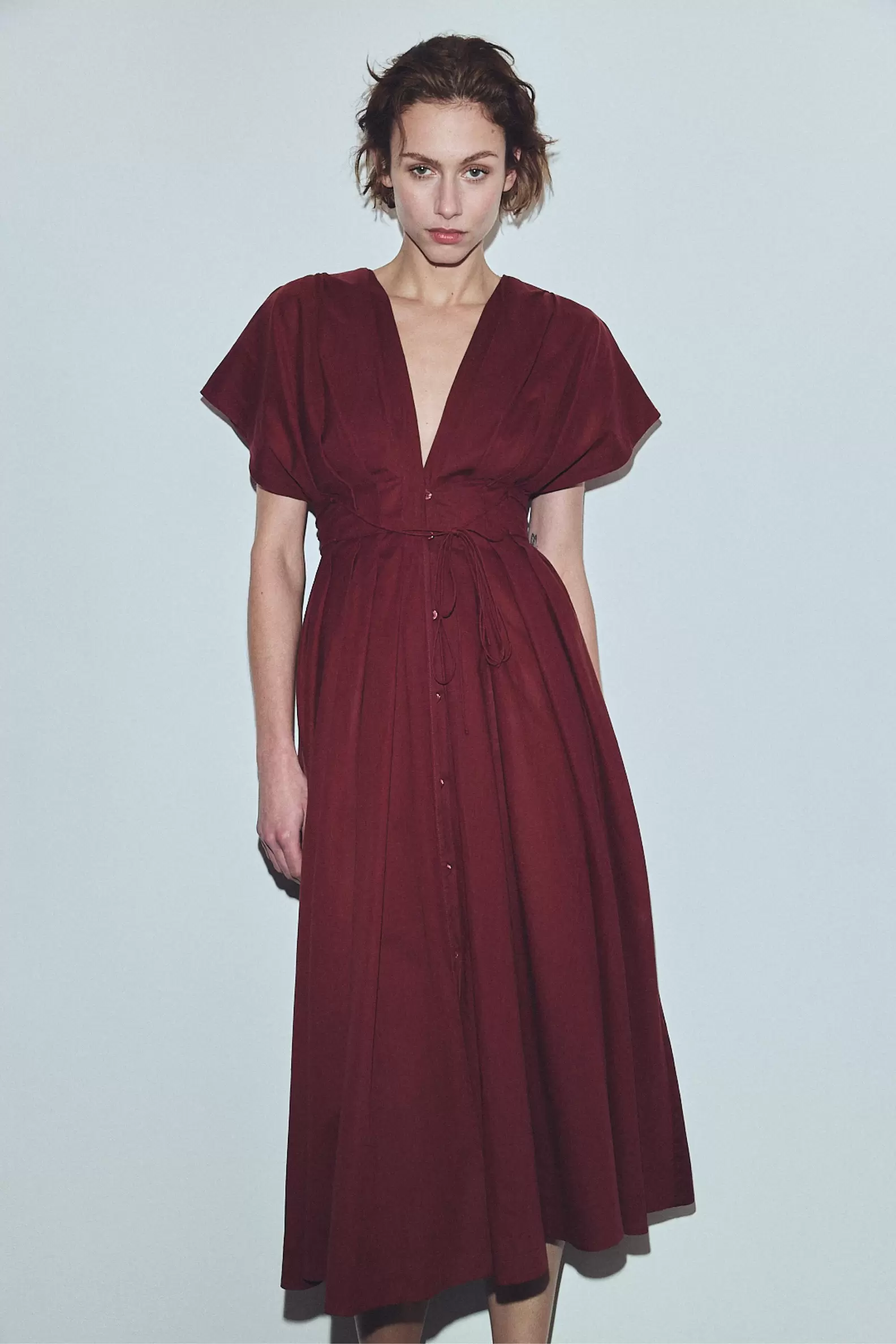 VESTIDO PINZAS CINTURA ZW COLLECTION