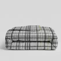 Quilt estampado Líneas Gris