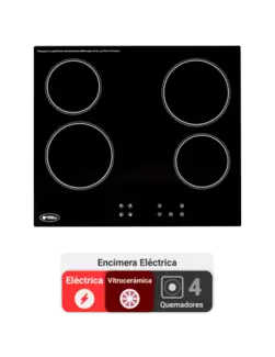 Encimera AT-E XN Glaskeramik Touch 4P
