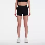 Calza Corta Running Mujer New Balance Sleek High Rise 3" Negra