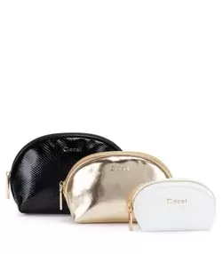 Necesaire Tripack Dorado