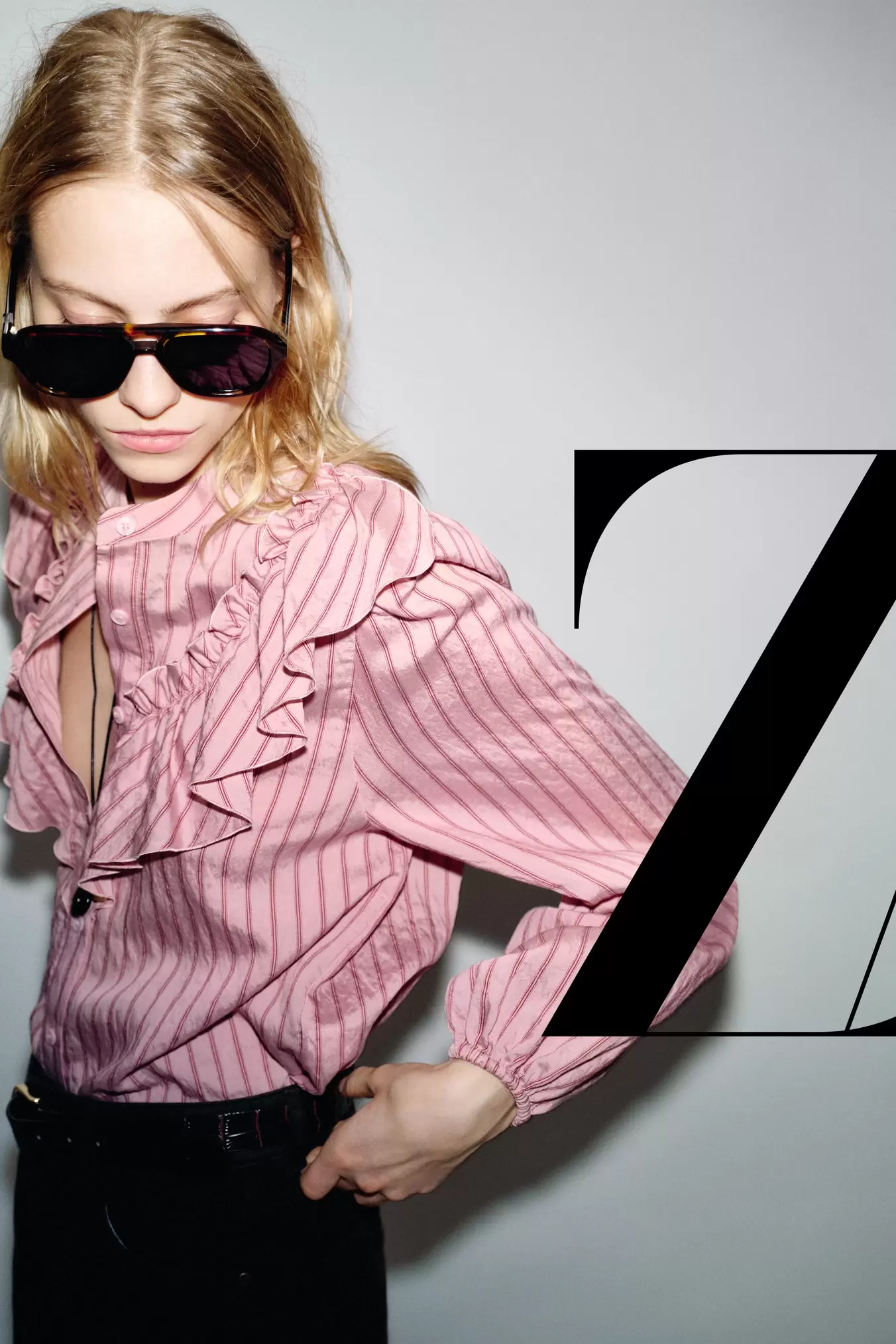 CAMISA RAYAS VOLANTES