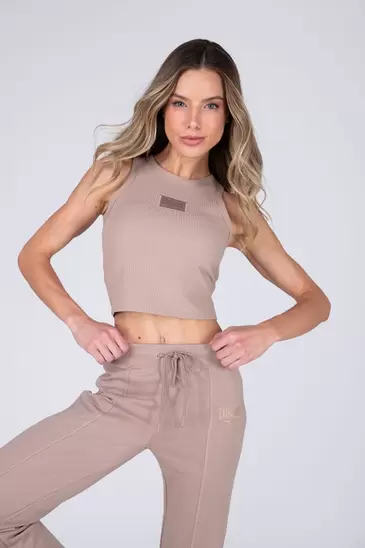 Polera Sin Manga Waffle Beige Everlast