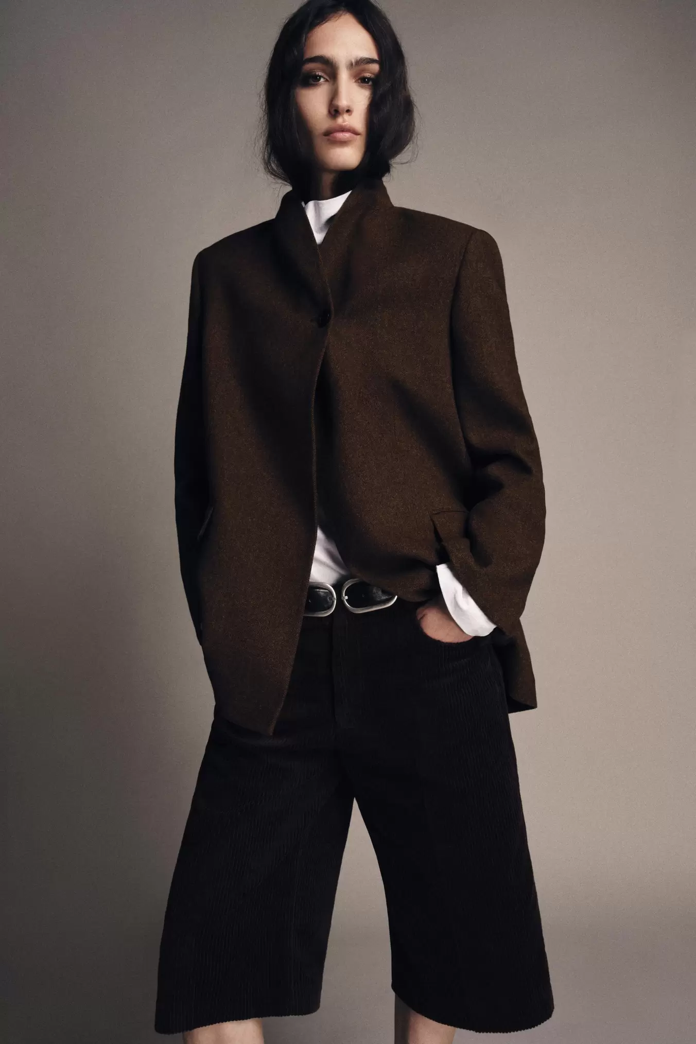 BLAZER ESPIGA CON LANA ZW COLLECTION