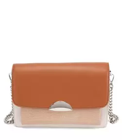 Cartera Retro Con Tapa Pequeña Capuccino