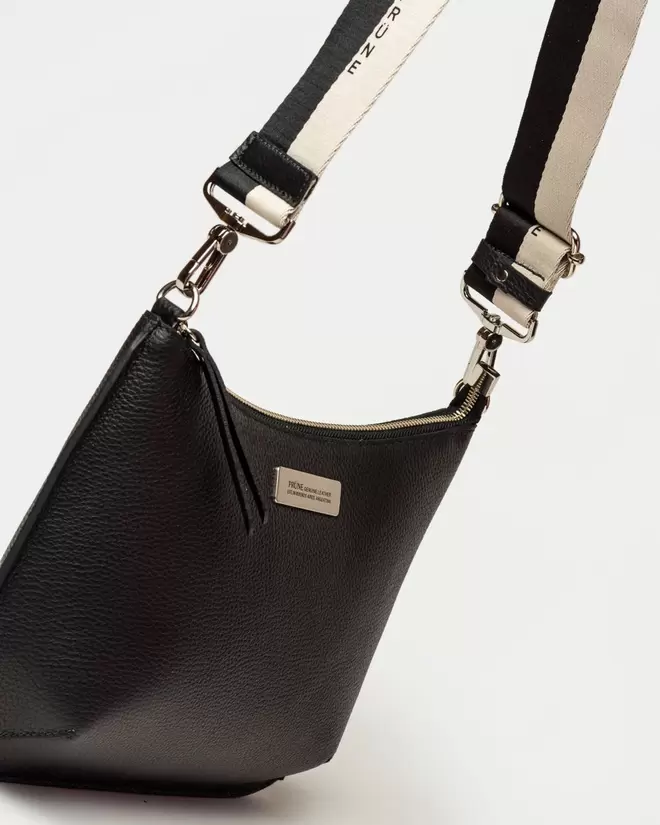 Bandolera Mia en cuero graneado