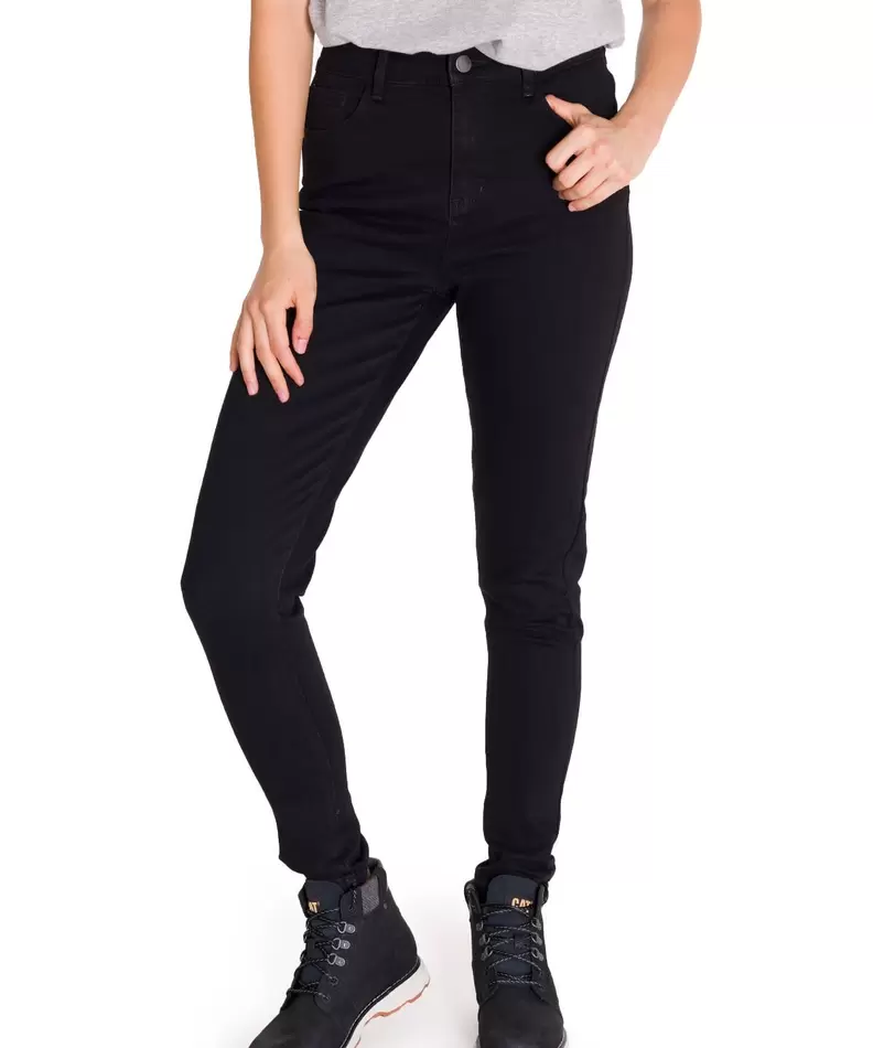 Jeans Denim Mujer Triblend Stretch Denim Mid-Rise Skinny Gris Cat