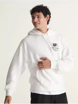 Poleron Hombre Stacked Hi Pullover Blanco Vans