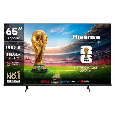 Televisor 65" LED 4K UHD 65A6NV Smart TV Hisense