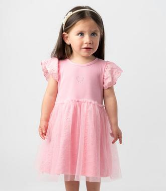 Vestido bebé tull borado