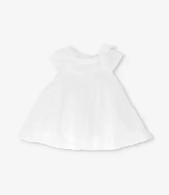 Vestido recién nacida con vuelos