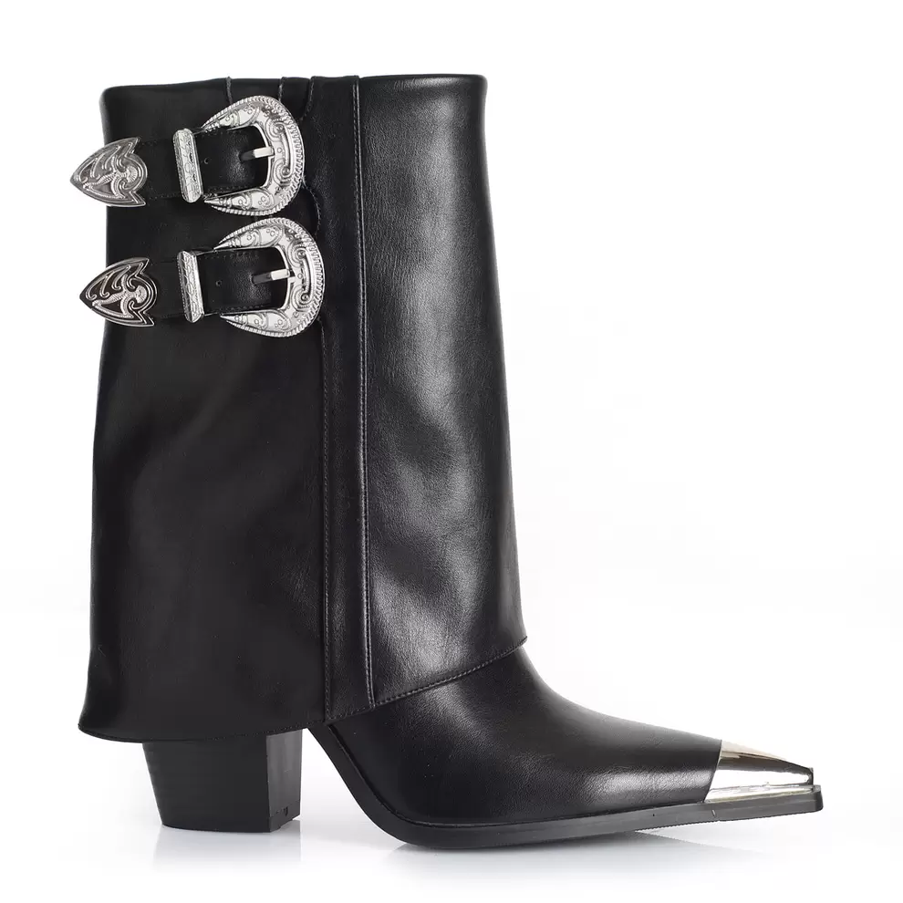 Botin Mujer Via Uno WestWinter Ember Negro