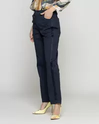 Pantalón Mujer Piera Tiro Alto Azul Lineatre