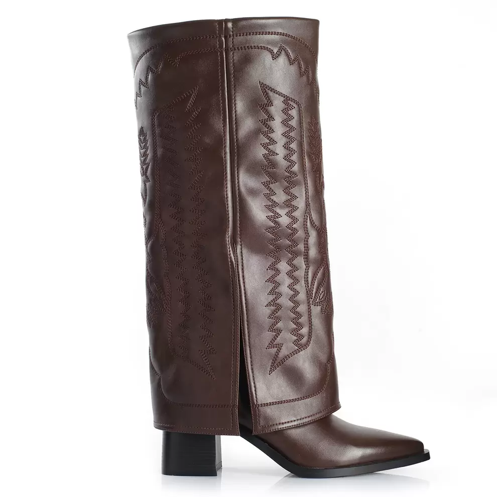 Bota Mujer Via Uno WestWinter Gold Marron
