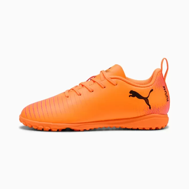 zapatilla de futbol puma future 8 play tt naranjo niño