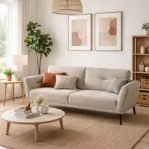 SOFA CAMA 3 CUERPOS GROMO BEIGE