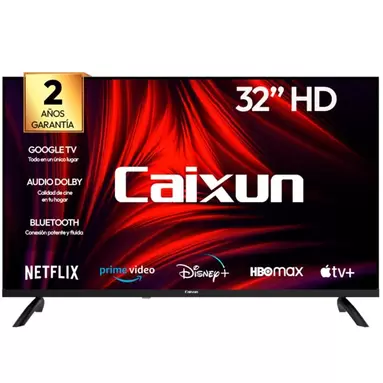 Televisor Smart TV 32” HD Google TV Caixun NEGRO