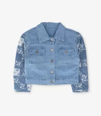 Chaqueta niña de denim
