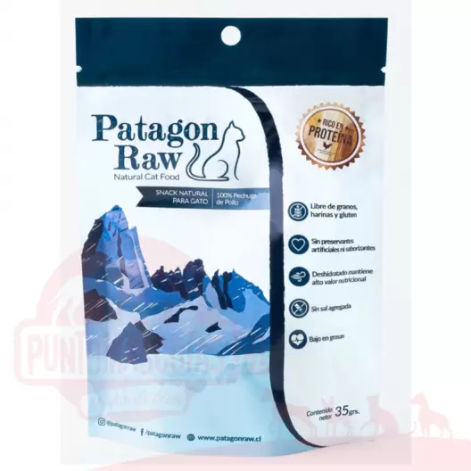 Patagon Raw Golosina Gato Pollo 35g