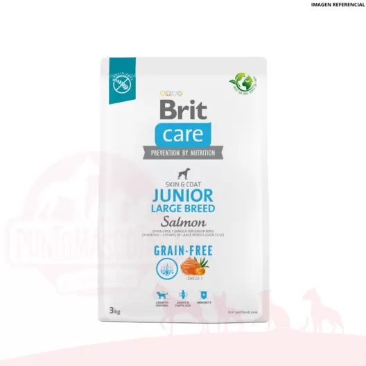 Brit Care Libre de Granos Junior Large Breed Salmon 3kg