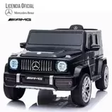 Auto A Bateria Jeep G63 Con Licencia Mercedes 12V Negro