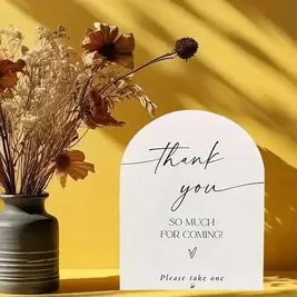 -3%Letrero de acrílico "Sírvase tomar uno", perfecto para bodas, Navidad, Acción de Gracias y otras ocasiones - Decoración de mesa para bodas