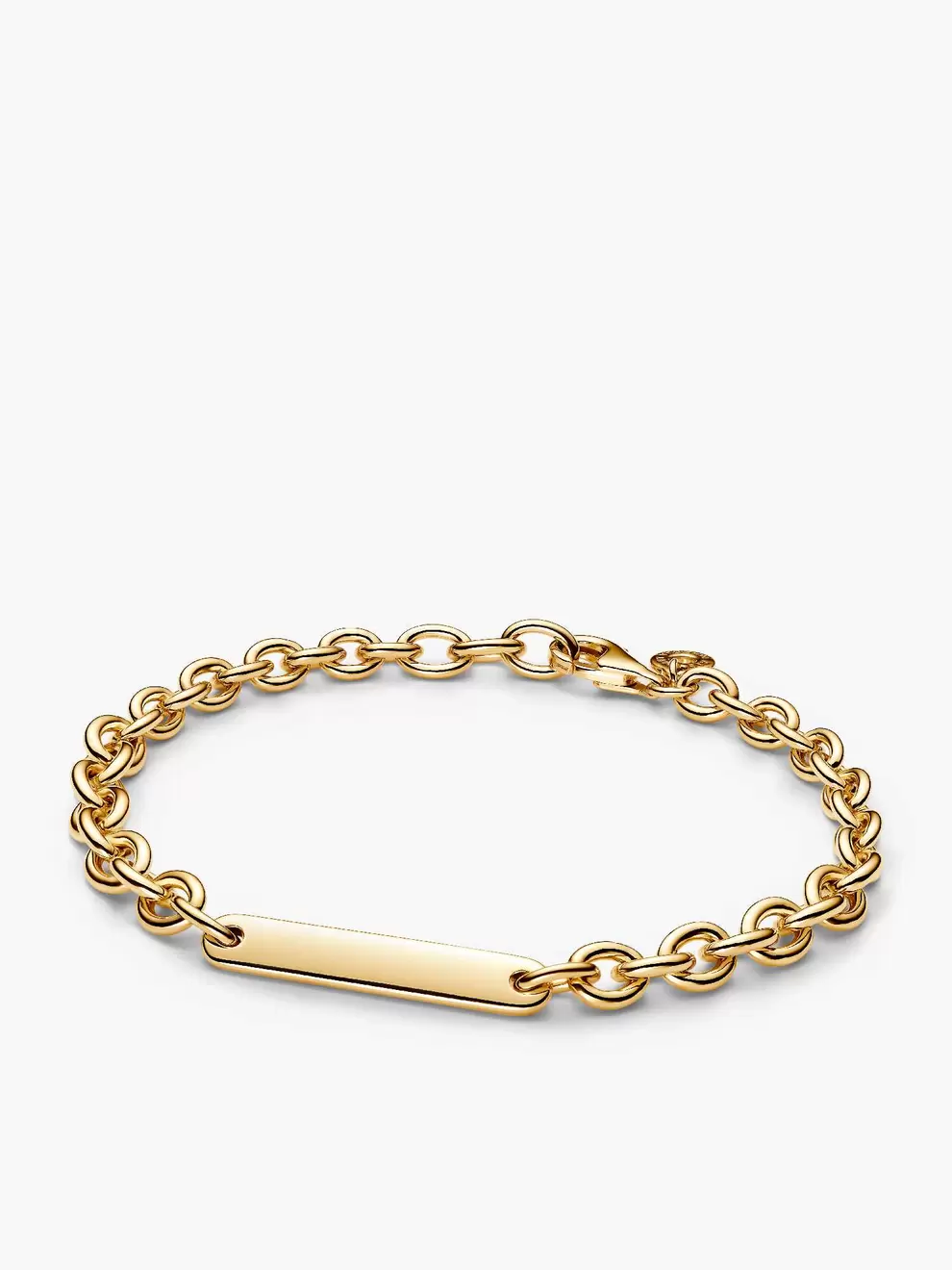 Brazalete de eslabones con barra grabable