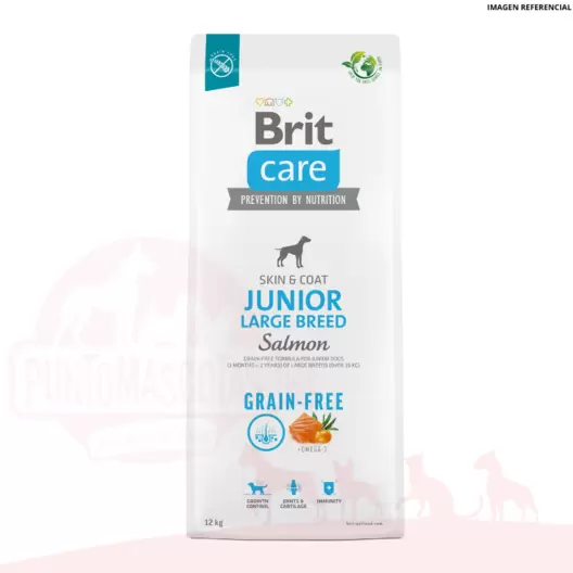 Brit Care Libre de Granos Junior Large Breed Salmon 12kg