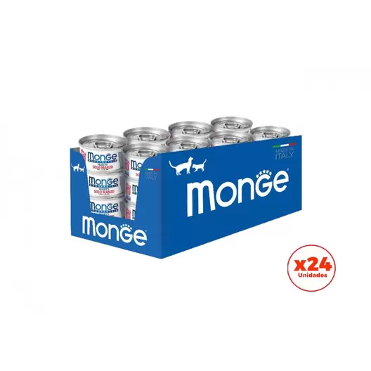 Pack 24 Monge Gato Mono Protein Flakes Carne 80gr