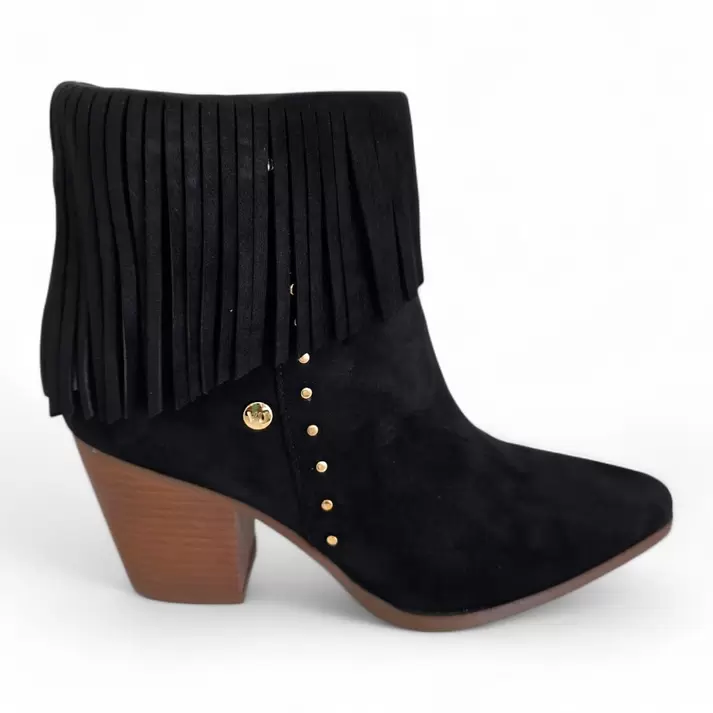 Botin Mujer Via Uno WestWinter Fox Negro