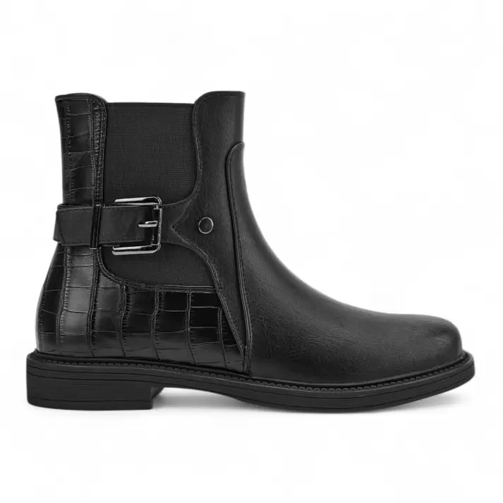 Botin Mujer Via Uno WestWinter North Negro