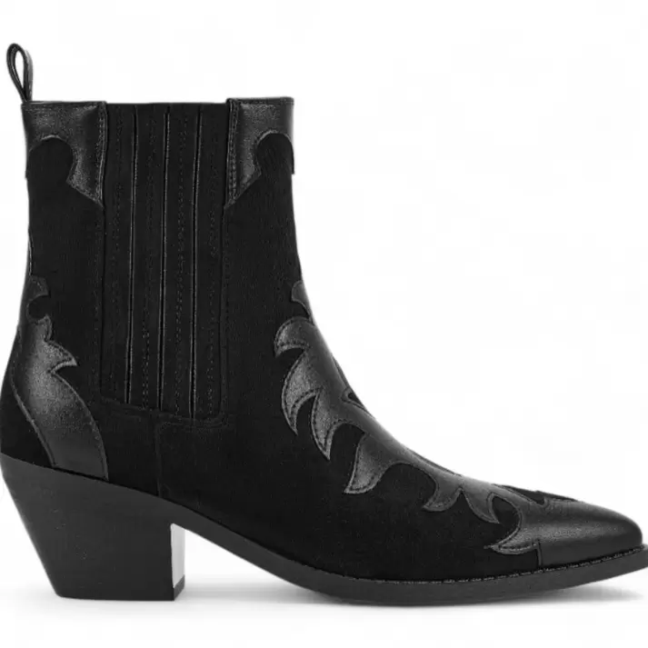 Botin Mujer Via Uno WestWinter Eagle Negro