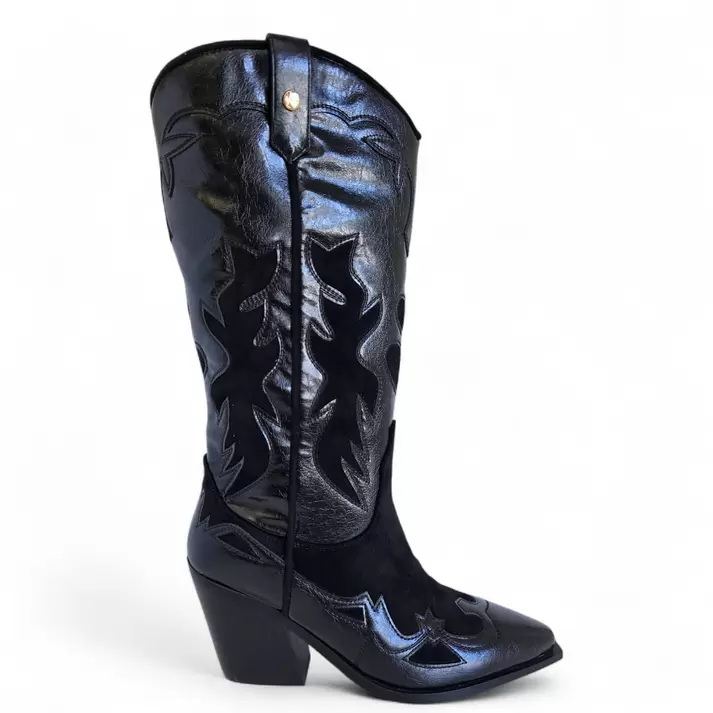 Bota Mujer Via Uno WestWinter Glacier Negro/Negro