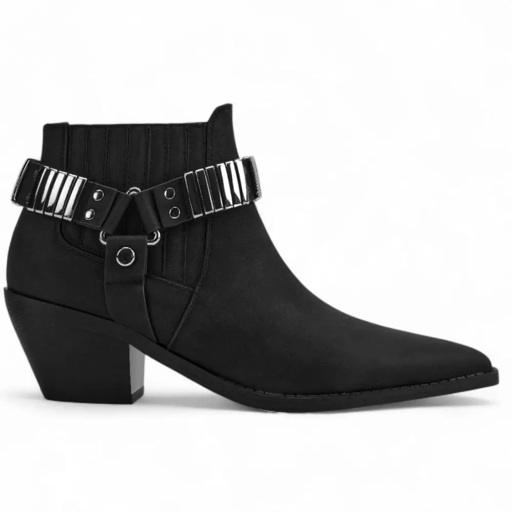 Botin Mujer Via Uno WestWinter Lynx Negro