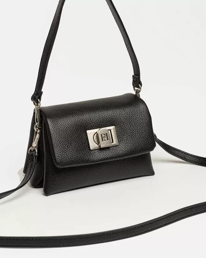 Bandolera Leisure en efecto cuero graneado