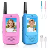 Walkie Talkies Radios Para Niños Con Videollamada 2 Piezas