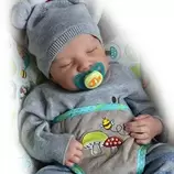 Muñeca bebe reborn vinilo de silicona juguetes para 49cm