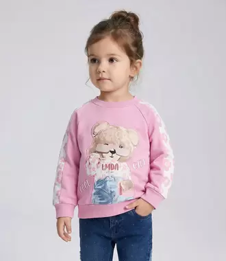 Polerón bebé animal print y...