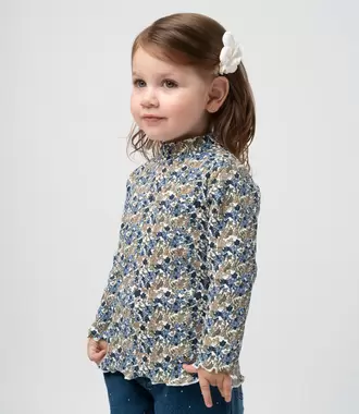 Polera bebé beatle floreado