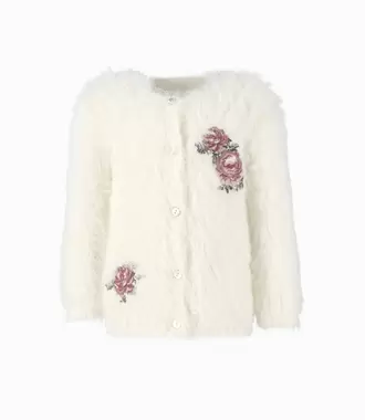 Chaleco Bebé Con Flores Bordadas