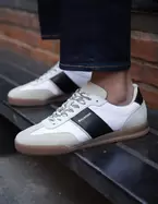 Zapatillas Hombre Urbanas Cuero Y Textil Delft-0-01 Blanco Bullboxer