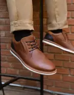 Zapatos Hombre Cuero Laren-0-01 Brandy Bullboxer