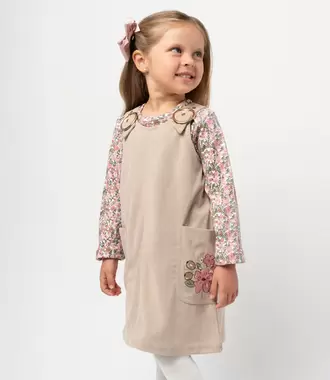 Vestido niña de cotelé
